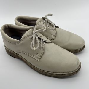 Hamptons By Converse Derby Shoes Ivory White Leather Men’s‎ Lace Up Sz 9.5 Rare